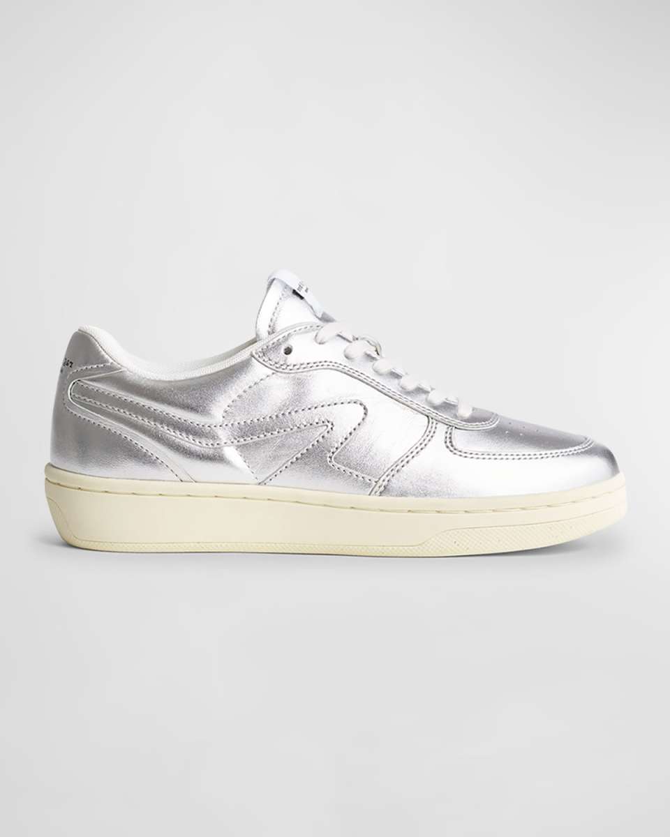 Retro Metallic Low-Top Sneakers
